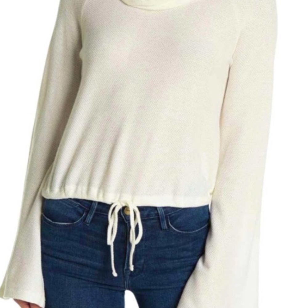 Cupcakes & Cashmere Cream Cowl Neck Sweater